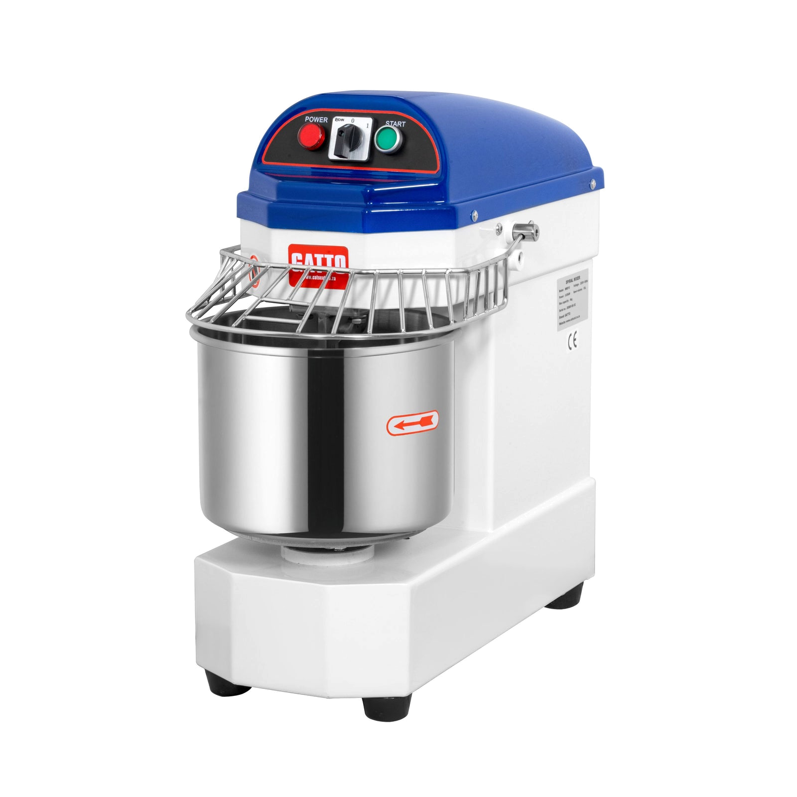 10L Dough Mixer 220V - 1 Speed — view 1