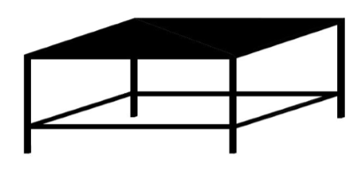 Mild Steel Stand For 1 Deck 3 Tray Oven (Excl. Tray Slides) — view 1